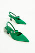 Women's Heeled Shoes Stiletto - Green