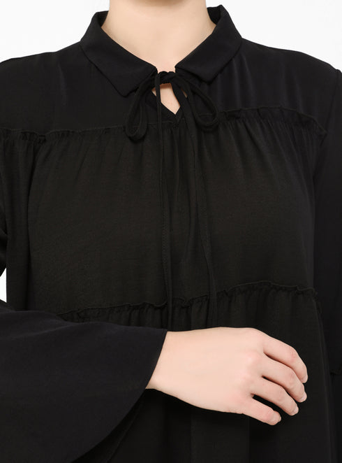 تونيك واسع لون أسود