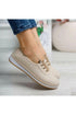 حذاء نسائي يومي - بيج