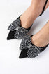 Black Color Suede Heeled Shoes