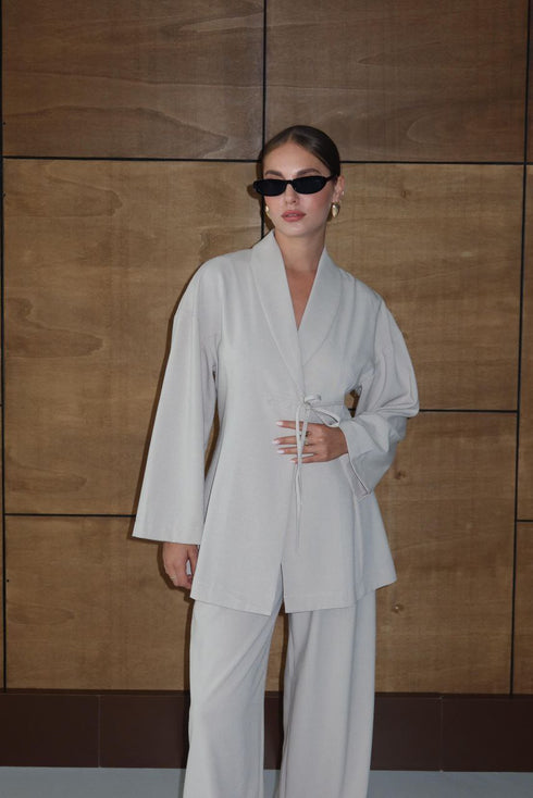 طقم كيمونو وبنطلون