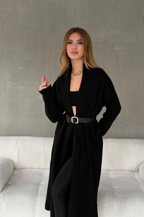 كارديغان تريكو لون أسود