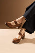 Camel Wedge Heeled Shoes