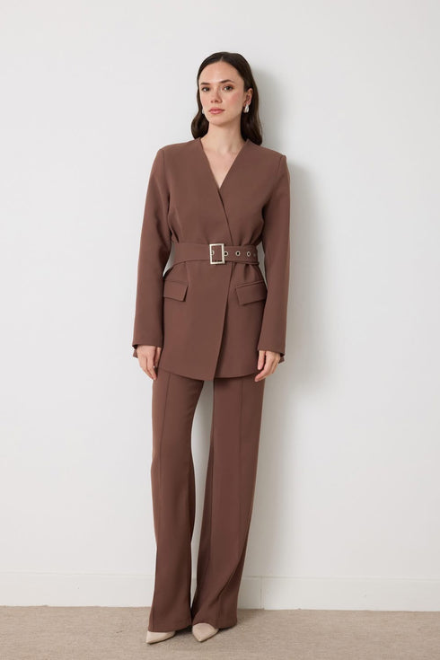 طقم رسمي لون موكا