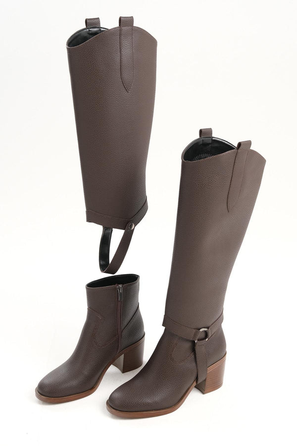 جزمة جلد حقيقي