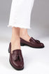 حذاء أكسفورد لون بوردو