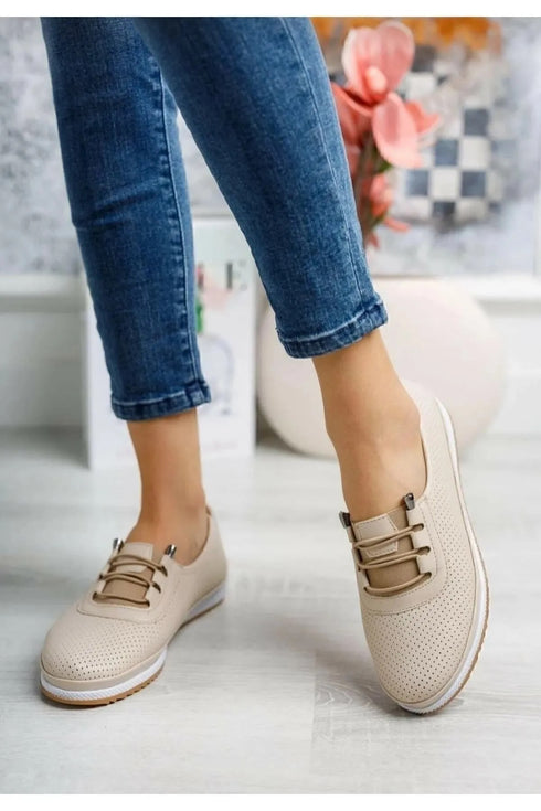 حذاء نسائي يومي - بيج