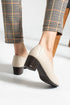 BEIGE COLOR HEELED SHOES