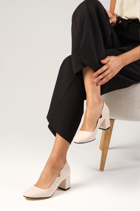 Beige Heeled Shoes