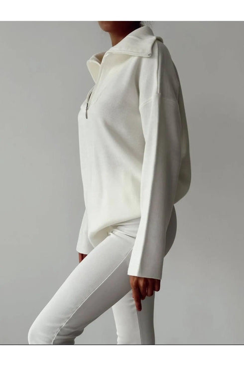 ECRU KNITWEAR SWEATER