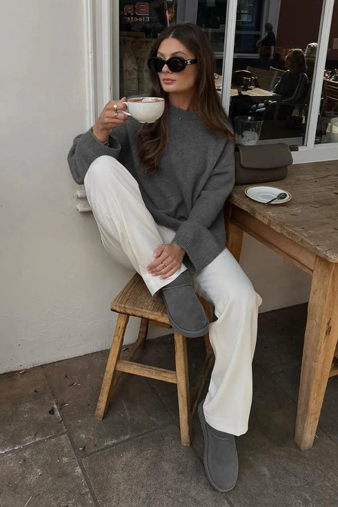 كنزة تريكو اوڤر سايز