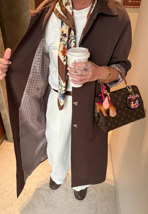 ترانشكوت خريفي طويل مبطن