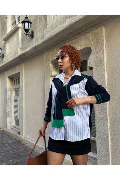 قميص تريكو مخطط