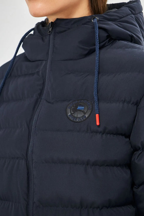 جكيت مبطن وتر بروف لون أزرق غامق