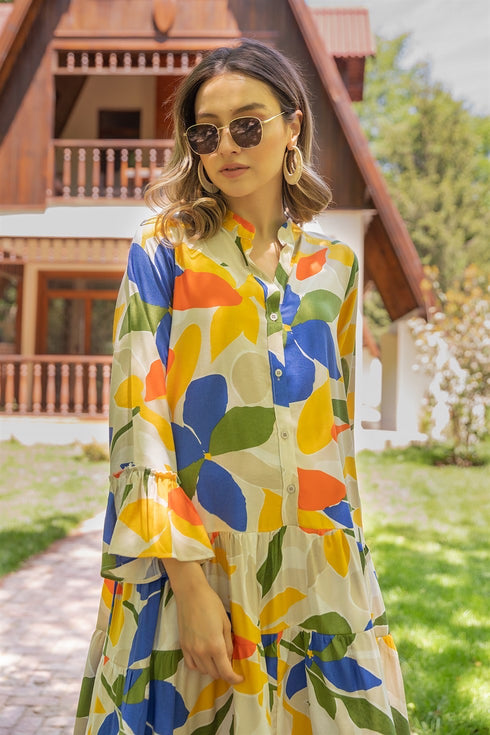 فستان مورد - بيج