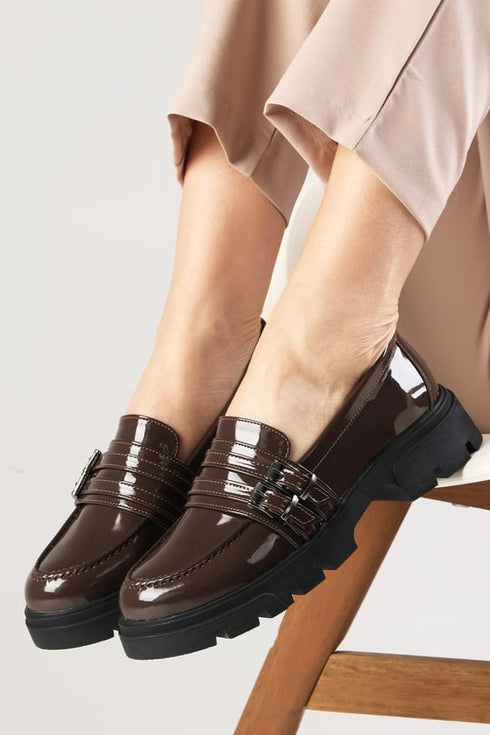 حذاء أكسفورد لون بني