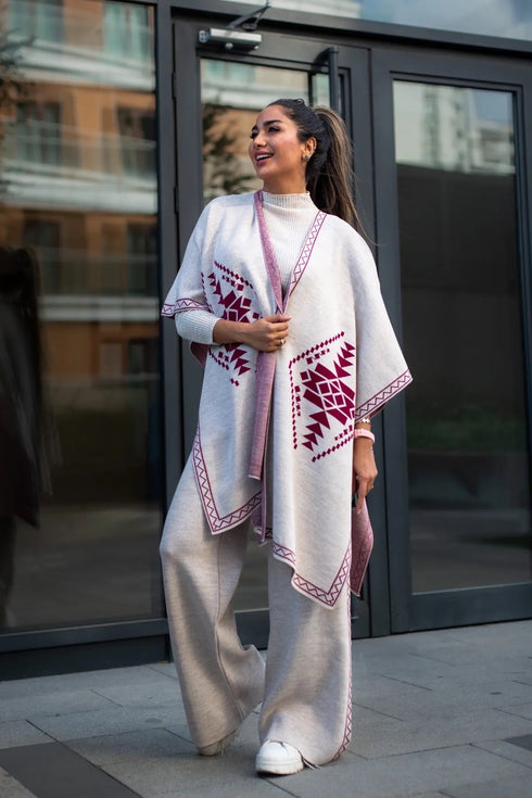 طقم نسائي محبوك من 3 قطع *