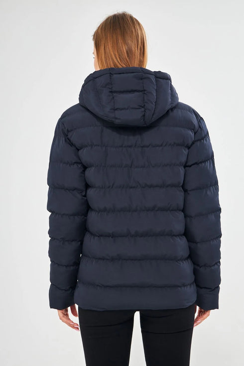 جكيت مبطن وتر بروف لون أزرق غامق