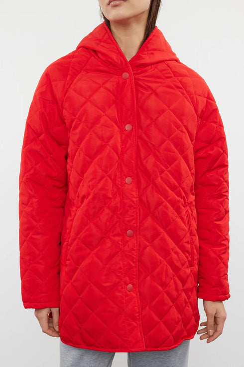 جكيت مبطن أحمر وتر بروف