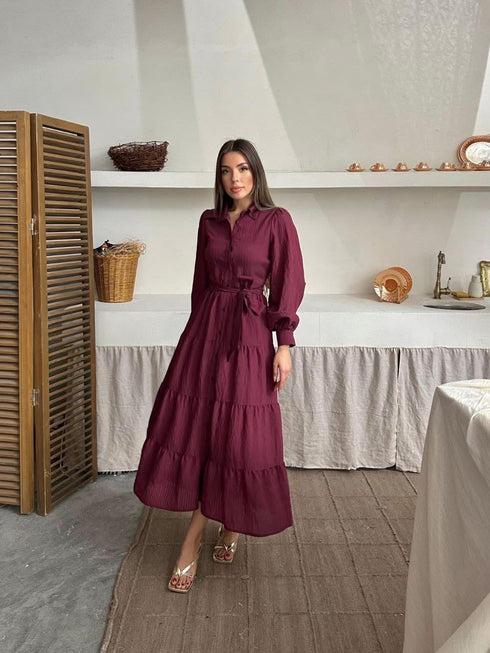 فستان - برغندي