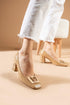 Beige Women's Heeled Shoes