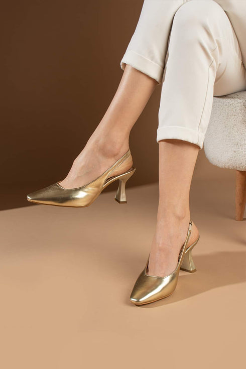 Gold Heeled Shoes