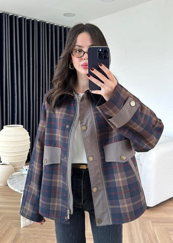 ترانشكوت كاروهات لون بني