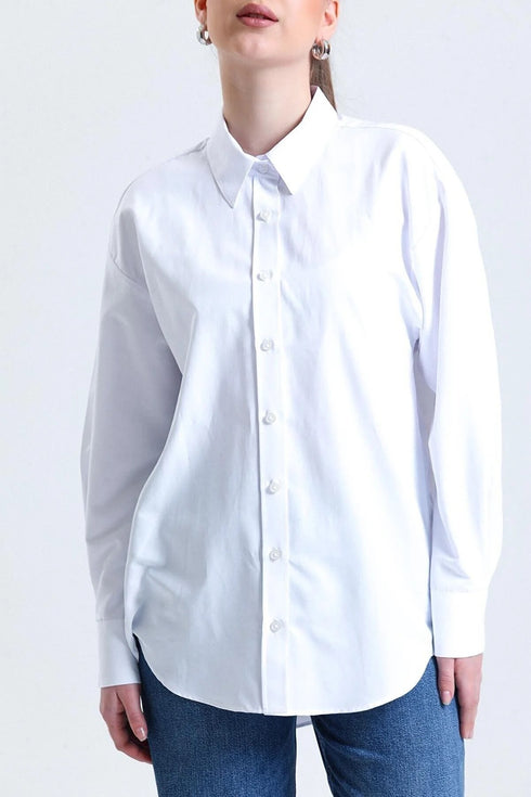 Women's White Oversize Shirt