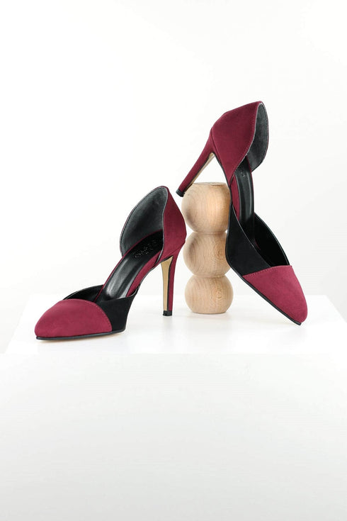 حذاء كعب عالي شامواه - بوردو