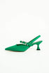 Women's Heeled Shoes Stiletto - Green