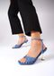 Women's Heeled Shoes Blue Jeans