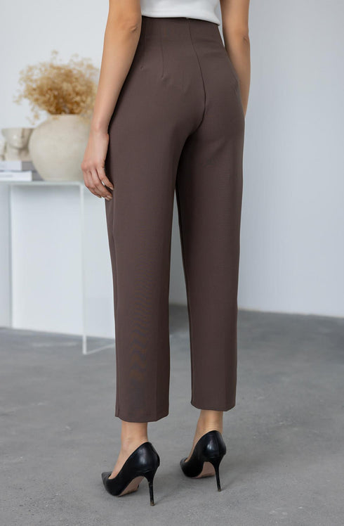 بنطلون كلاسيكي - بني