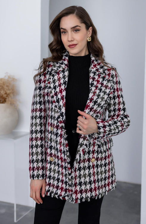 جكيت كاروهات - كريمي