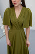 فستان - أخضر زيتي