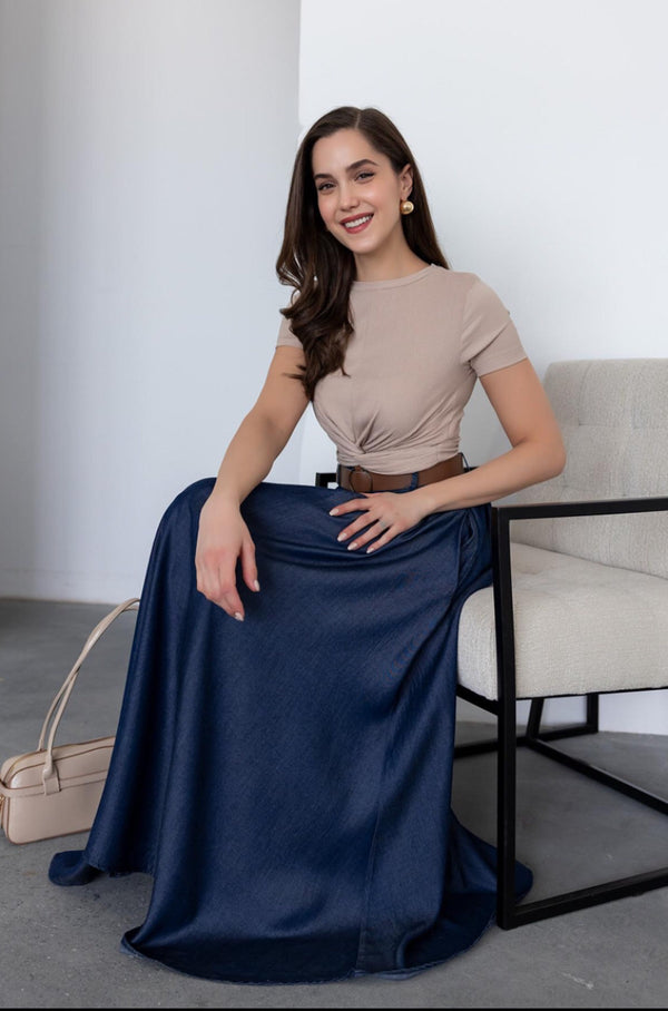 تنورة - أزرق غامق