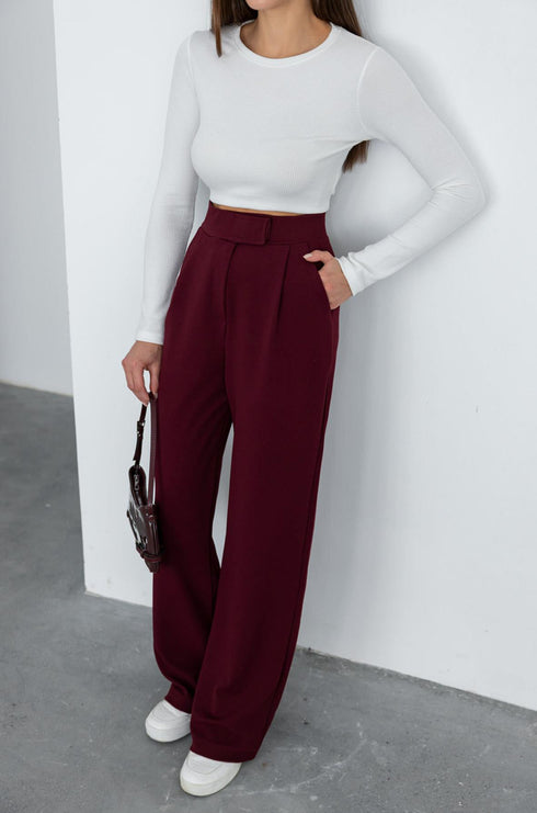 بنطلون ليكرا - بوردو