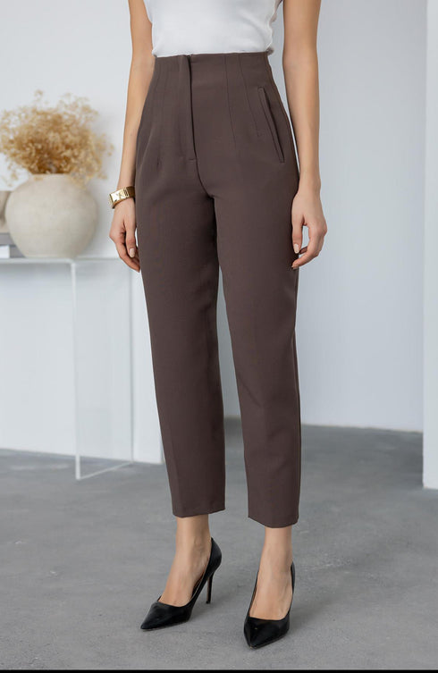 بنطلون كلاسيكي - بني