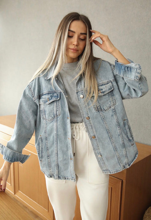 جكيت جينز فاتح