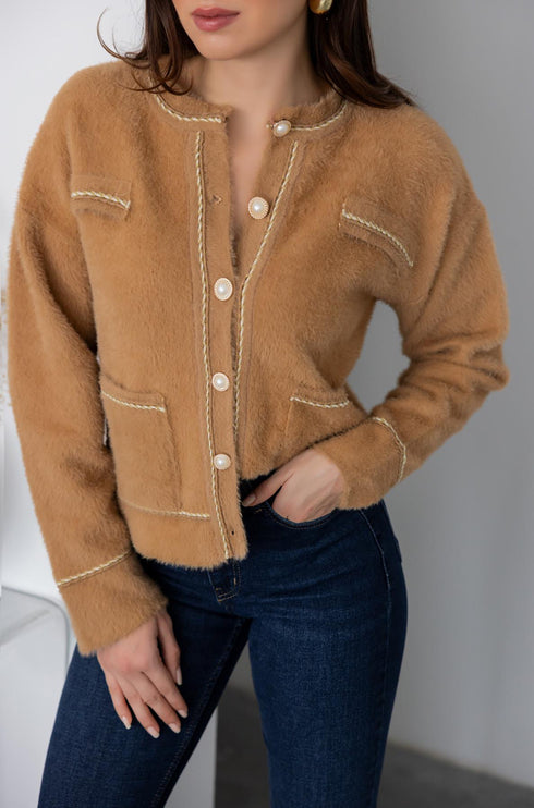 جرزة صوفية بأزرار من اللؤلؤ - كميل