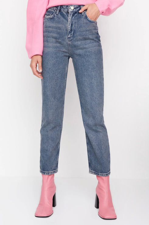 بنطلون جينز أزرق