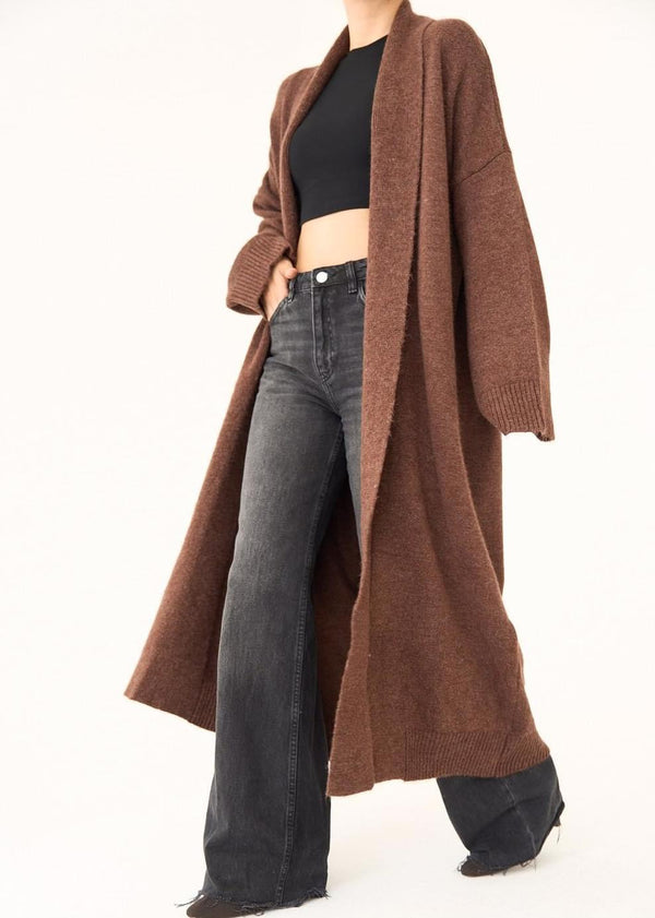 كارديغان تريكو باللون البني