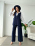 Vest Suit Navy Blue