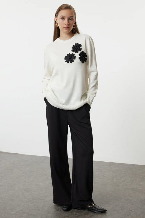 كنزة - تريكو لون إيكرو