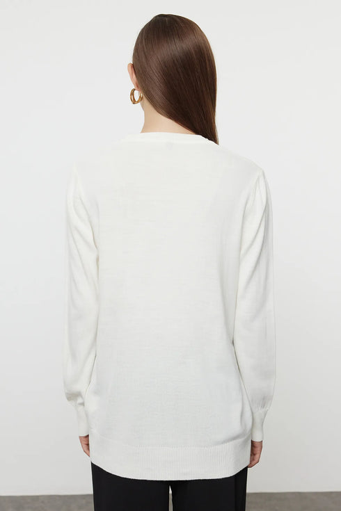 كنزة - تريكو لون إيكرو