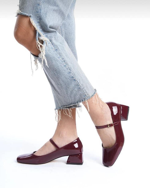 Women Claret Red Heels