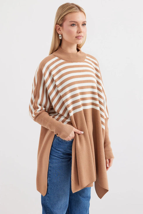 كنزة - تريكو مخططة