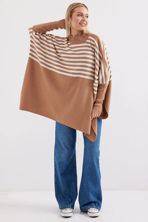 كنزة - تريكو مخططة