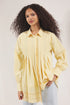 قميص بتفاصيل مطرزة - أصفر