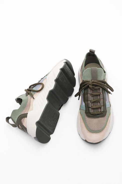 حذاء رياضي تريكو - كاكي