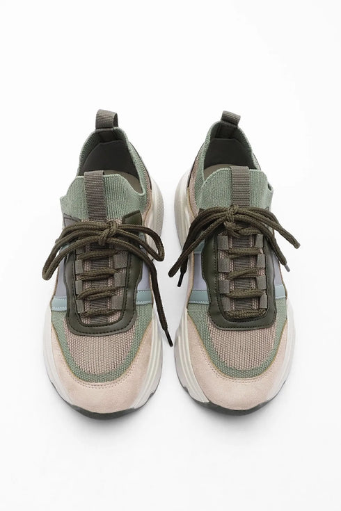 حذاء رياضي تريكو - كاكي